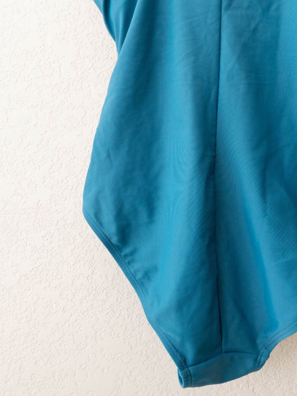 Emerald Bay Womens 12 Teal One Piece Swimsuit Ruched Tummy Control Adjustable - Picture 10 of 12